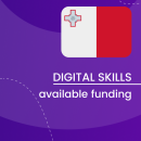 Visual for the Digital Skills Overview - Available funding in Malta